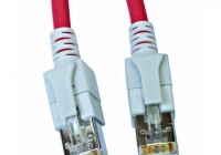 H6GSR01K0R * Patchcablu Cat6a cu LED ecranat RJ45 rosu 10GB 1m