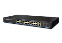 UTP3-SW24-TP420 * Switch ethernet PoE+, 24 porturi 10/100Mbps POE+ downlink, 2 porturi gigabit uplink