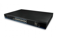 UTP1-SW16-TP300 * Switch ethernet PoE+, 16 porturi 10/100Mbps POE+ downlink, 2 porturi gigabit uplink, port gigabit SFP uplink (COMBO)