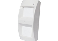 SOUTDOOR-BC * Detector PIR de exterior ('wireless ready'). Echipat cu 2x PIR cu raza detectie reglabila 3..15 metri / 90°, functie AND, imunitate PET, programabil prin PC