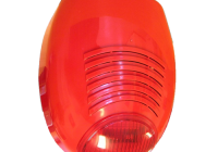 SR-136F * Sirena de incendiu de culoare rosie, autoprotejata, nivel acustic maxim 110 Db/1m