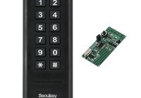 WK1-EM * Cititor RFID (EM 125 kHz) si cod numeric PIN cu comunicatie wireless, pentru centralele de control acces ZKTeco