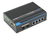 UTP7304GE-POE * Switch industrial POE++ cu management, FAST RING (SFP), 4 porturi ethernet gigabit + 2 porturi SFP gigabit