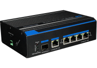 UTP7204GE-PD * Switch industrial POE+, 4 porturi ethernet gigabit + 1 port ethernet uplink + 1 port SFP gigabit, alimentare prin POE(60W)