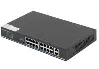 SF18P-LM * Switch ethernet PoE+ cu functie PoE Watchdog, 16 porturi 10/100Mbps POE+ downlink, 2 porturi 10/100/1000Mbps uplink
