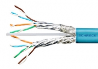 HVKT823BA5 * Cablu S/FTP C7 2x(4x2xAWG23/1), 1200MHz, LS0H-3, B2ca, 65%, suport fibra optica, aqua [500ml] 