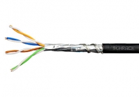 HSKP4233A1 * Cablu S/FTP Cat.6a, 4x2xAWG23/1, 500MHz, LS0H-3, Dca, negru [1000ml]