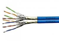 HSKP823HA5 * Cablu F/FTP Cat.6a, 2x(4x2xAWG23/1), 500MHz, LS0H3, Dca, albastru [500ml]