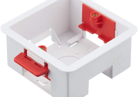 ABK-802+R * Doza din plastic pentru economizoare de energie si butoane de acces, montare incastrata in gips carton