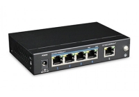 UTP3-GSW0401-TP60 * Switch PoE+ 5 porturi 10/100/1000 Base-T (4 downlink, 1 uplink) pentru sisteme de supraveghere