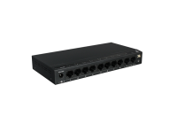 SF10P-FHM *  Switch ethernet PoE+, fara management, 8 porturi 10/100 Mbps POE+ downlink, 2 porturi 10/100 Mbps uplink, 120W