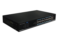 UTP1218-PSB150 * Switch ethernet PoE+, 16 porturi 10/100Mbps POE+ downlink, 2 porturi 10/100/100Mbps uplink, functie POE Watchdog