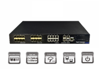 UTP7524GE-16GF8GT * Switch industrial 16 porturi SFP 1000Base-SX/LX downlink, 8 porturi 1000Base-T downlink, 2 porturi SFP 1000Base-SX/LX uplink, 2 porturi 1000Base-T uplink, 1 port consola
