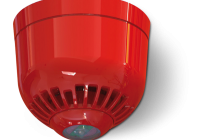 IS0120RS * Sirenă convenţională de incendiu cu flash, culoare roşie, IP 65 