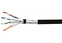 HSEKP4233A * Cablu S/FTP Cat.6a, 4x2xAWG23/1, 500MHz, LS0H-3, negru [100ml]