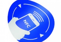 NFC-3016-bl * Tag NFC autoadeziv, rotund, albastru
