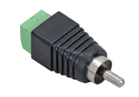 RCAM(P10) * Conector RCA male rapid, cu bloc terminal cu suruburi [10buc]