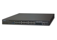 SGS-6341-24T4X * Layer 3 24-Port 10/100/1000T + 4-Port 10G SFP+ Stackable Managed Switch