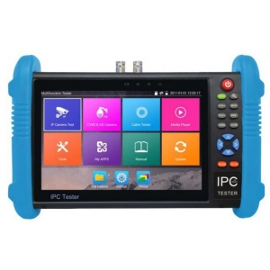 T-9800ADH+ * Tester CCTV 7" Touch Screen - HD-TVI/CVI/AHD/CVBS/IP, H.264/265, 4K, HDMI I/O, WIFI, POE