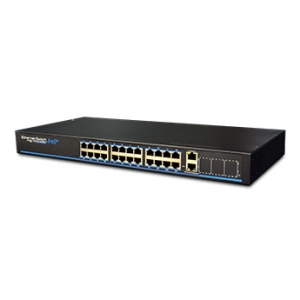 UTP3-SW24-TP420 * Switch ethernet PoE+, 24 porturi 10/100Mbps POE+ downlink, 2 porturi gigabit uplink