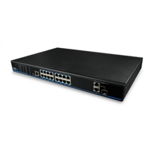 UTP1-SW16-TP300 * Switch ethernet PoE+, 16 porturi 10/100Mbps POE+ downlink, 2 porturi gigabit uplink, port gigabit SFP uplink (COMBO)