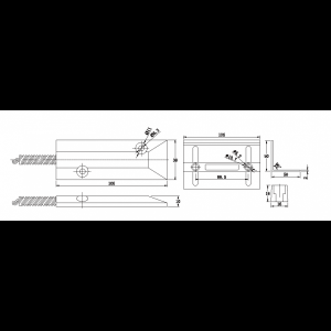 5C-55AL * Contact magnetic NC, aplicabil pentru usi culisante