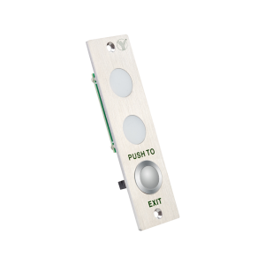 PBK-813(LED) * Buton de iesire incastrabil din otel inoxidabil, cu monitorizare stare incuietoare