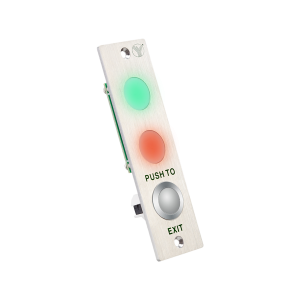 PBK-813(LED) * Buton de iesire incastrabil din otel inoxidabil, cu monitorizare stare incuietoare