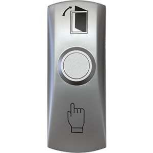 PBK-I-19-2(v2) * Buton de iesire de aluminiu plat, cu montare aplicata