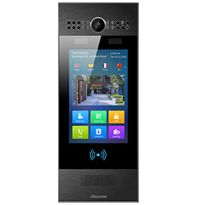 R29C-bk * Video interfon IP SIP, post de apel cu ecran touchscreen de 7”, Android, WiFi, bluetooth, recunoastere faciala, NFC, cod QR