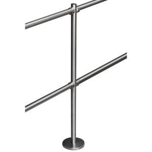 K-KO * Stalp intermediar 180° din INOX, suport balustrade din INOX