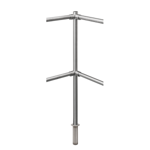 K-KISO * Stalp intermediar de colt 90° din INOX, suport pentru balustrade din INOX, montare ingropata