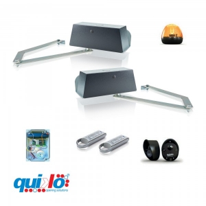 QK-S400BKIT * SPIDER- Kit automatizare porti batante, cu brat articulat, max. 3.5m/ 800kg /canat, 24Vcc, pentru stalpi grosi