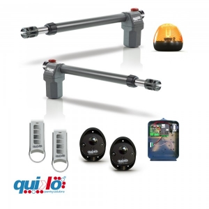 QK-E400KITFX * Kit automatizare porti batante, max. 4m/ canat, 220Vca, viteza mare (10 secunde)- EON