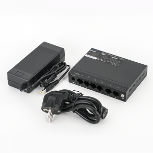SF6P-HM *  Switch ethernet PoE+ cu functie PoE Watchdog, 4 porturi 10/100 Mbps POE+ downlink, 2 porturi 10/100 Mbps uplink, 60W