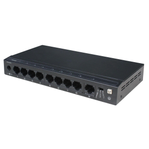 SF9P-HM * Switch ethernet PoE+, functie Watchdog, 8 porturi 10/100 Mbps POE+ downlink, 1 port 10/100 Mbps uplink