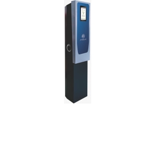 AMP344T2D - IK10 * Statie fixa incarcare masini electrice, RFID, ecran tactil 10 inch, 2x22 kV, Type 2, trifazat, power management
