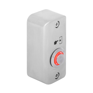 SMB-S001(LED)-rd * Buton de iesire aplicabil cu LED de semnalizare rosu, din aliaj de Zinc cu posibilitate de montare la exterior