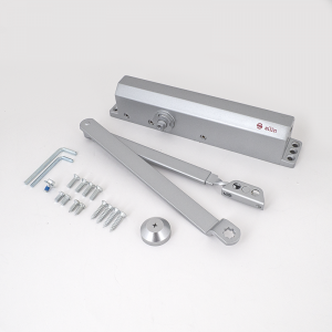 SA-901-6BW-SV * Amortizor hidraulic cu brat reglabil, pentru usi de 15~150kg si latime de pana la 1.5m, argintiu