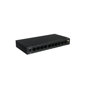 SF10P-FHM *  Switch ethernet PoE+, fara management, 8 porturi 10/100 Mbps POE+ downlink, 2 porturi 10/100 Mbps uplink, 120W