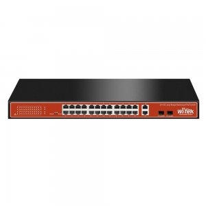 WI-PS526G * Switch PoE 24 porturi montabil in rack