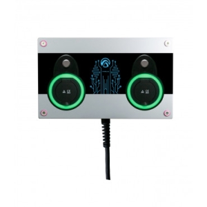 AMP344T2D - IK10 * Statie fixa incarcare masini electrice, RFID, ecran tactil 10 inch, 2x22 kV, Type 2, trifazat, power management