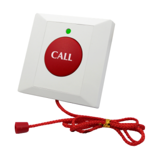 W7P * Buton de panica cu fir, LED de stare bicolor si buzzer, mecanic, montare aplicata