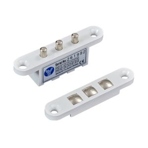 DLK-404-3 * Contact mecanic cu trei contacte pentru alimentarea incuietorilor electrice montate pe foaia de usa