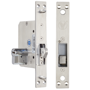 YSD-230NO * Broasca electrica standard european cu bolt tip carlig pentru usi glisante, fail-secure, monitorizare, IP65