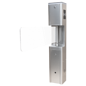 TS-SBT2000S-SS * Poarta batanta bidirectionala, automata, cu brat din sticla acrilica, corp din inox