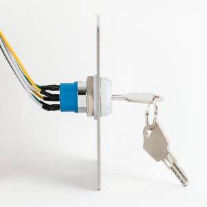 KY-B-SS-2 * Buton de iesire, incastrabil, aplicabil (cu carcasa), cu cheie europrofil