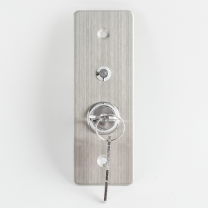 KY-C-SS-2-rdgn * Buton de iesire incastrat cu carcasa, cu cheie, cu led, tamper