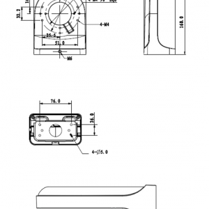 PFB204W * Suport pentru montare pe perete