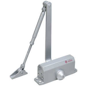 SA-5012AW-sv * Amortizor hidraulic cu brat, pentru usi de 25-45kg, argintiu